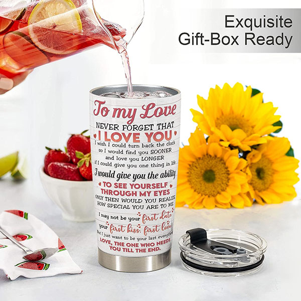 Stainless Steel Love Tree Tumbler 20oz Gift