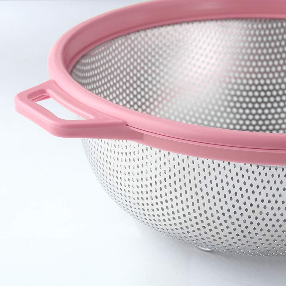 Stainless Steel Colander With Handle and Legs