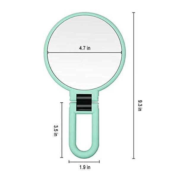 Magnifying Foldable Double Side Hand held Mirror 