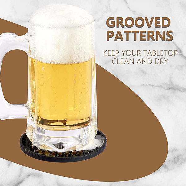 Drink Coasters Set of 6 with Holder