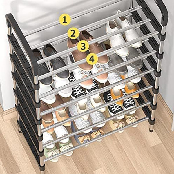 5-Tier Metal Freestanding Shoe Rack