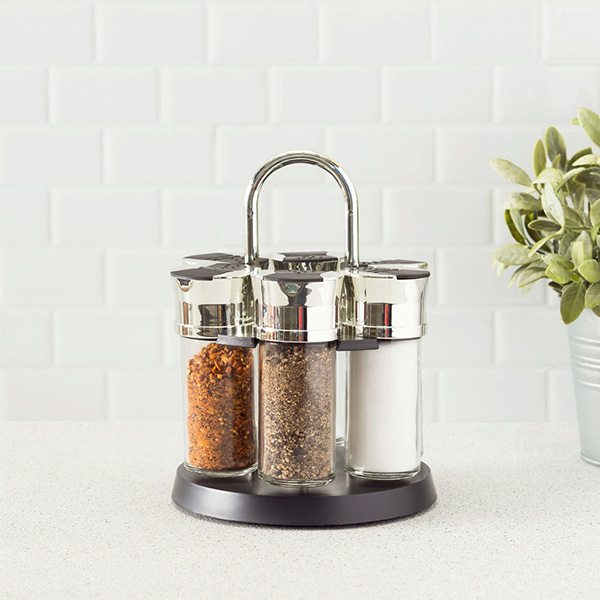 6 piece Revolving Spice Rack