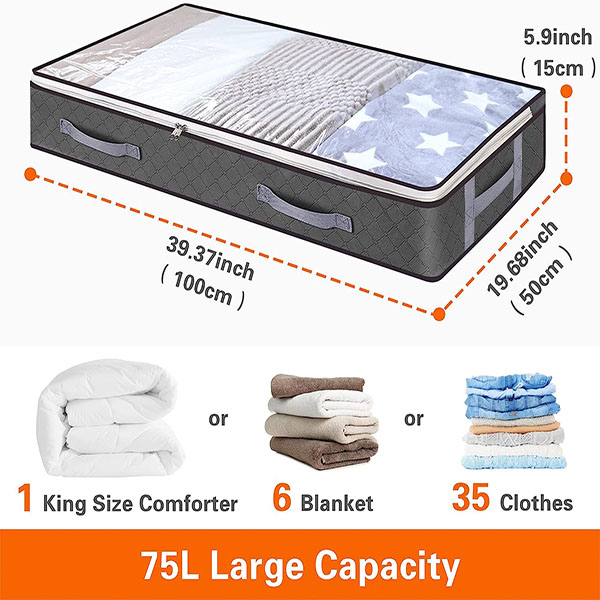 Foldable Underbed Storage Bags