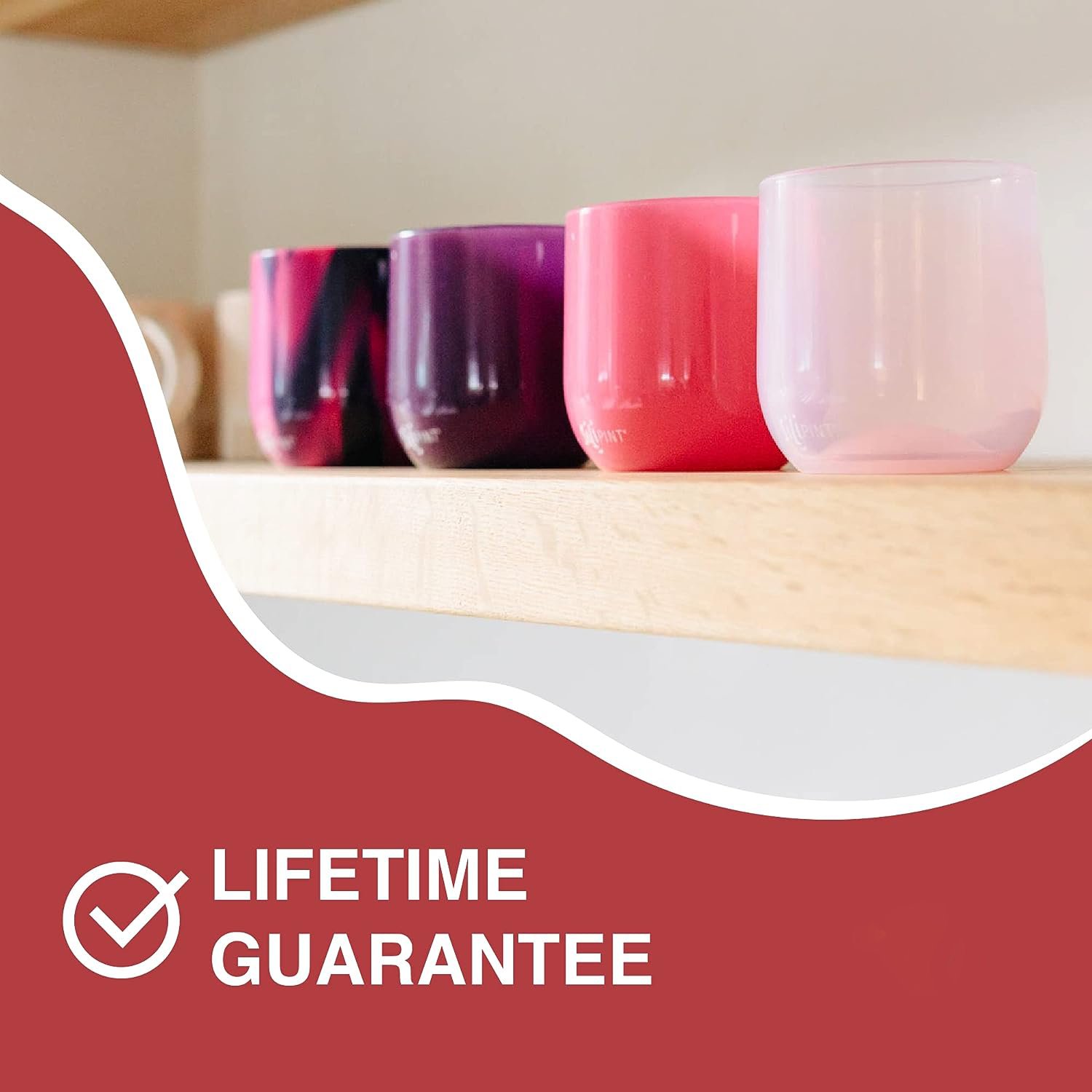 12-Ounce Unbreakable Silicone Wine Glasses