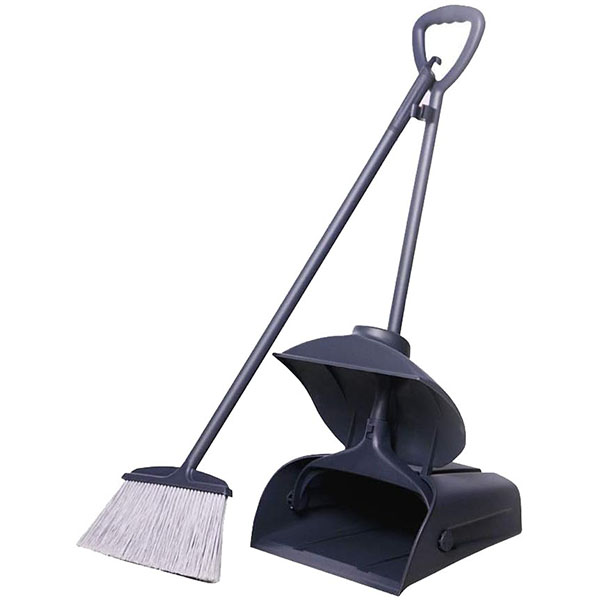 Broom and Dustpan Set with Lid