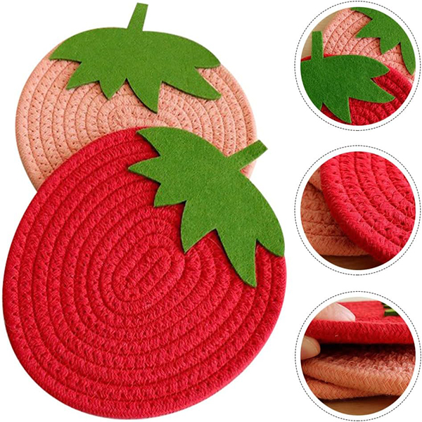 Round Placemats Carpet Trim 2pcs
