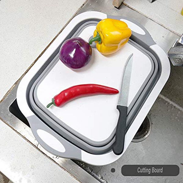 Collapsible Cutting Board with Dish Tub Space Save 