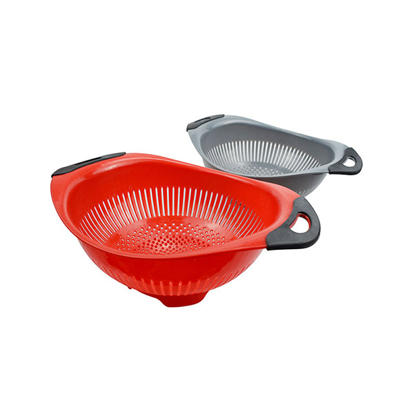 Plastic oval  Strainer Colander with soft handle