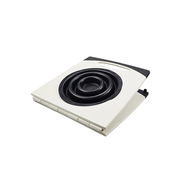 collapsible sink cutting board with colander