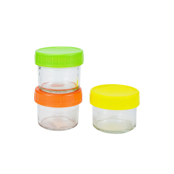 100ml  Glass Baby Food Storage Containers 