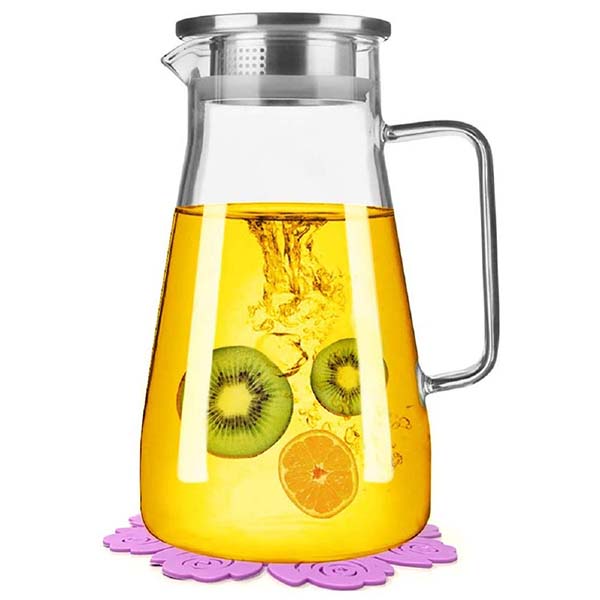 Glass Jug With Lid 2L