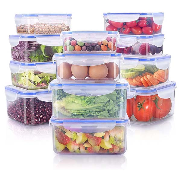 24 Pieces Food Storage Containers Set