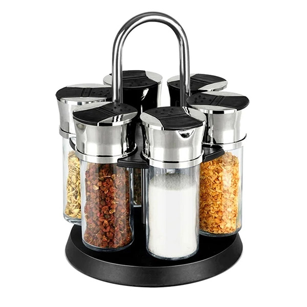 6 piece Revolving Spice Rack