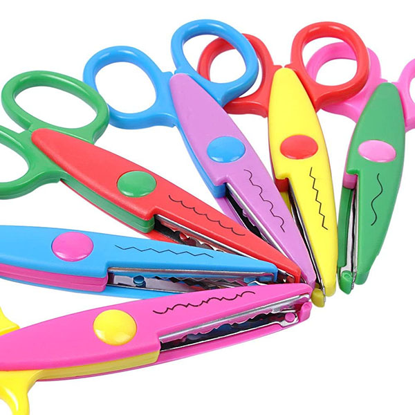 6 Colorful Decorative Paper Edge Scissor Set