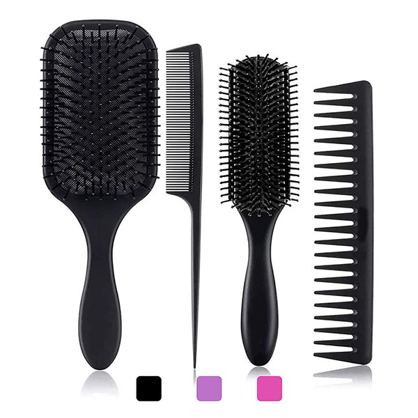 4-pack Paddle Hair Brush set