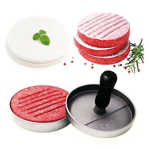 Single hamburger press