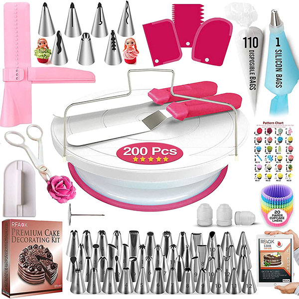 200 pieces Cake Decoration Supplies Kit
