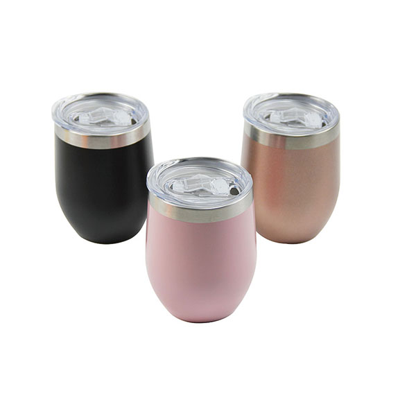 12 oz Stainless Steel  Wine Glass Tumbler
