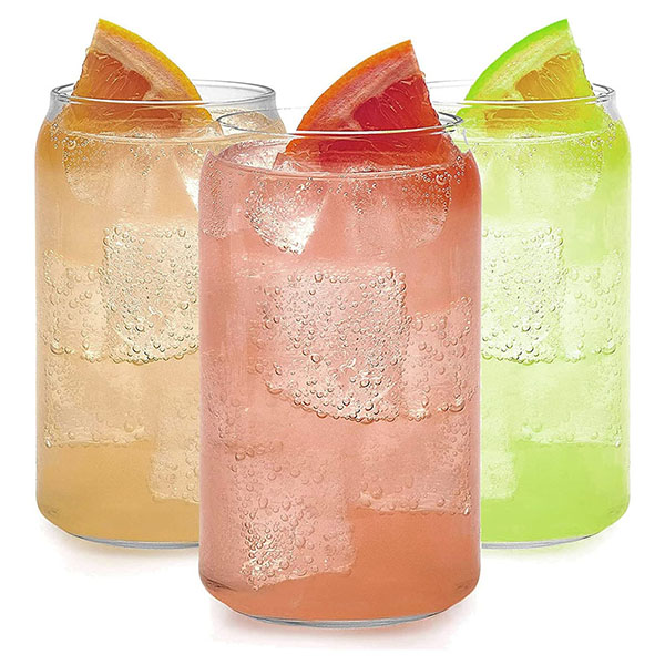 Can Shaped Glass Cups
