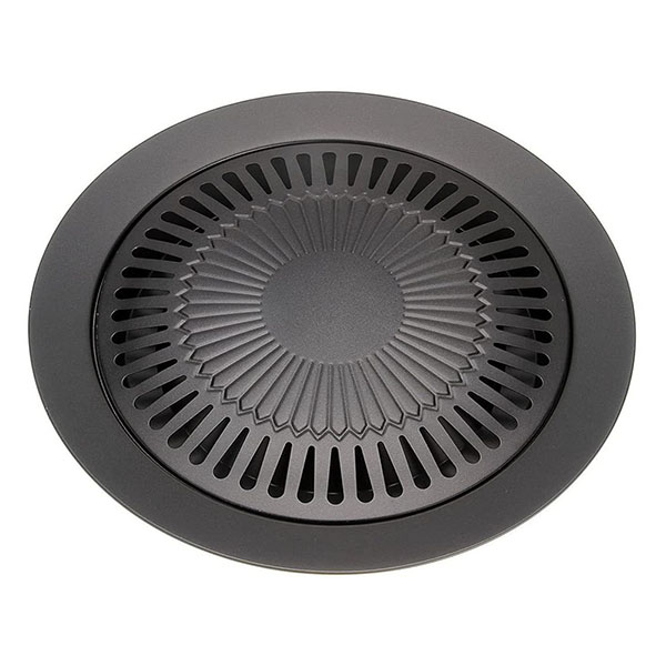 Iron Smokeless Stove top Barbecue Grill Pan