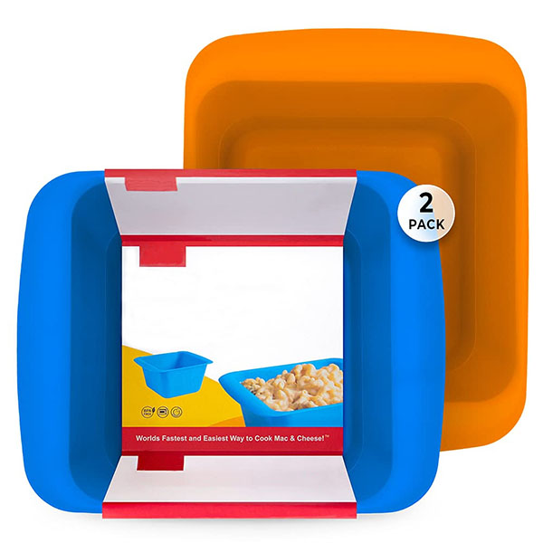 2-pack Microwave Macaroni & Cheese cooker bowl