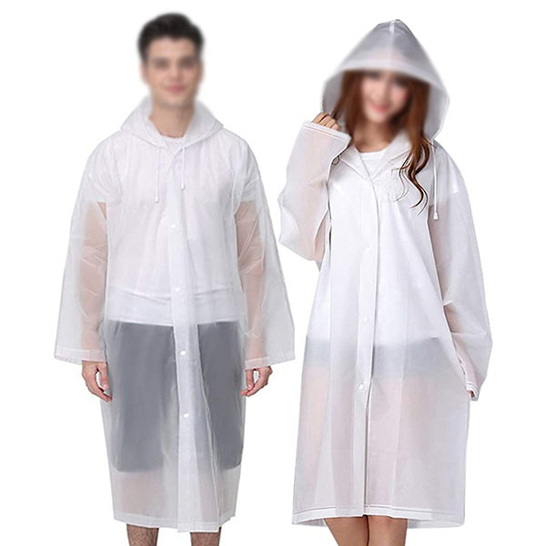  Portable EVA Reusable Raincoats for Adults