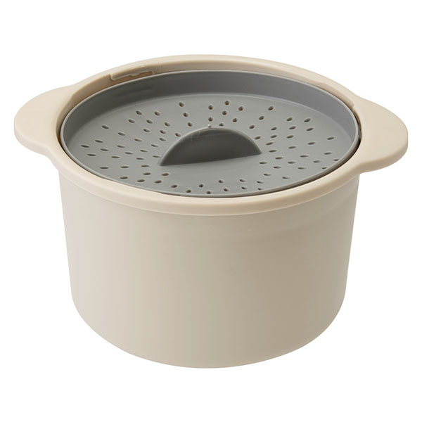 Microwave Rice Steamer with Rice Spoon & Measuring Cup