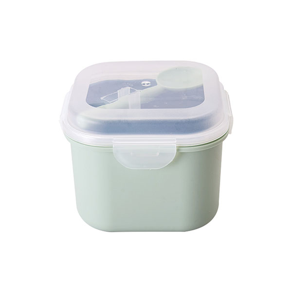 Square box with spoon