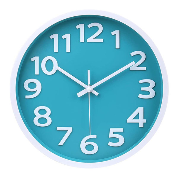 12 Inch Big Numbers Easy to Read Round Wall Clock