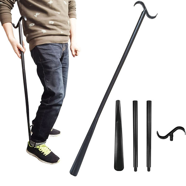 Adjustable Extended Dressing Stick with Shoe Horn 