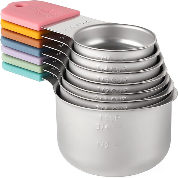 Magnetic Measuring Cups and Spoons Set Including 7 Stainless