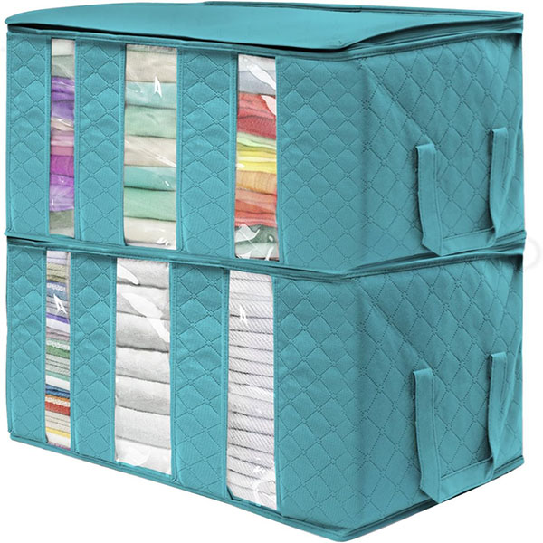 Clothes Storage Boxes Foldable, Fabric Storage Box