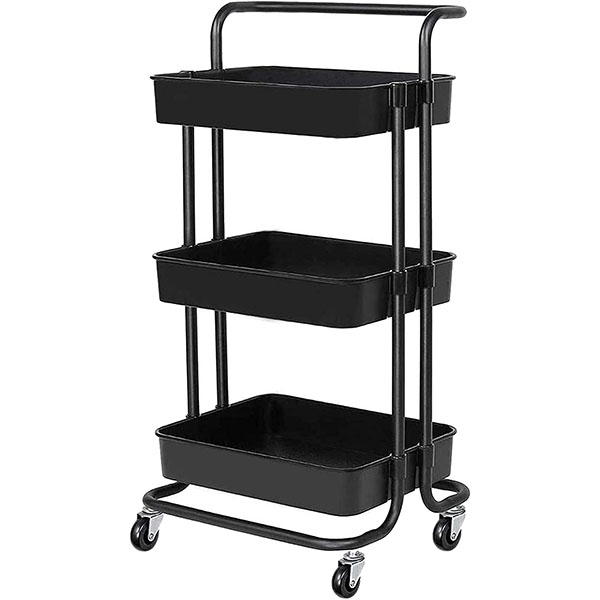3-Tier Rolling Carts with Wheels