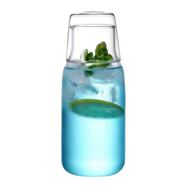 Glass Bedside Water Carafe Set 