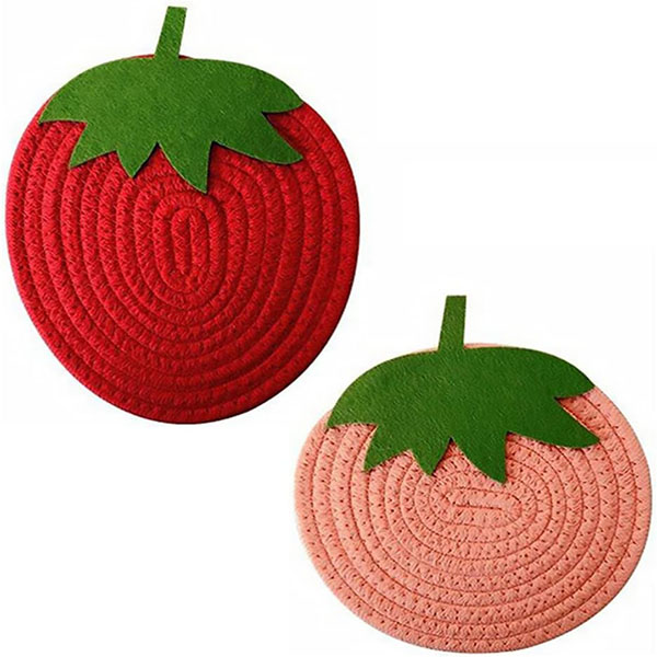 Round Placemats Carpet Trim 2pcs