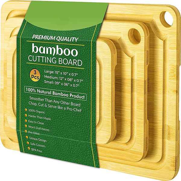 Bamboo Cutting Board Set of 3