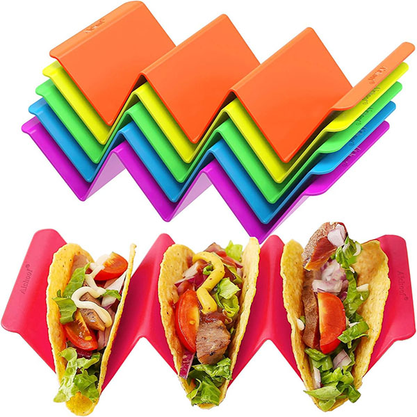 Colorful Taco Holder Stands Set of 6