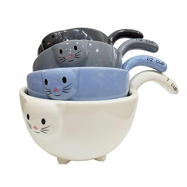 Cute cat measuring cup 4-piece set