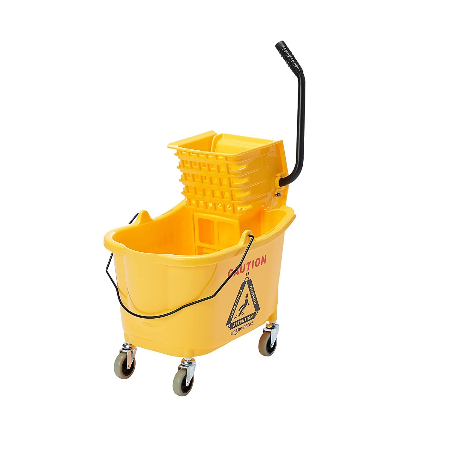 Side Press Wringer Combo Commercial Rectangular Mop Bucket